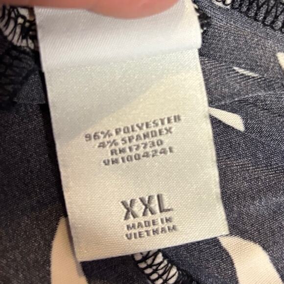 Merona ladies stretch knit abstract mosaic print twirl skirt professional XXL - Picture 3 of 6